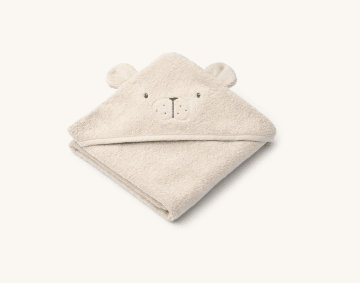 Albert Hooded Baby Towel Sandy/ Liewood