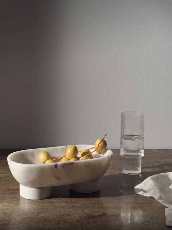Ripple Long Drink Glasses - Set of 4 - Clear/ Ferm Living
