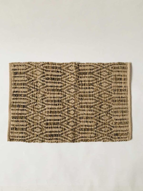 Dørmatte skinn 50×70 cm mønstret grønn/ Trend