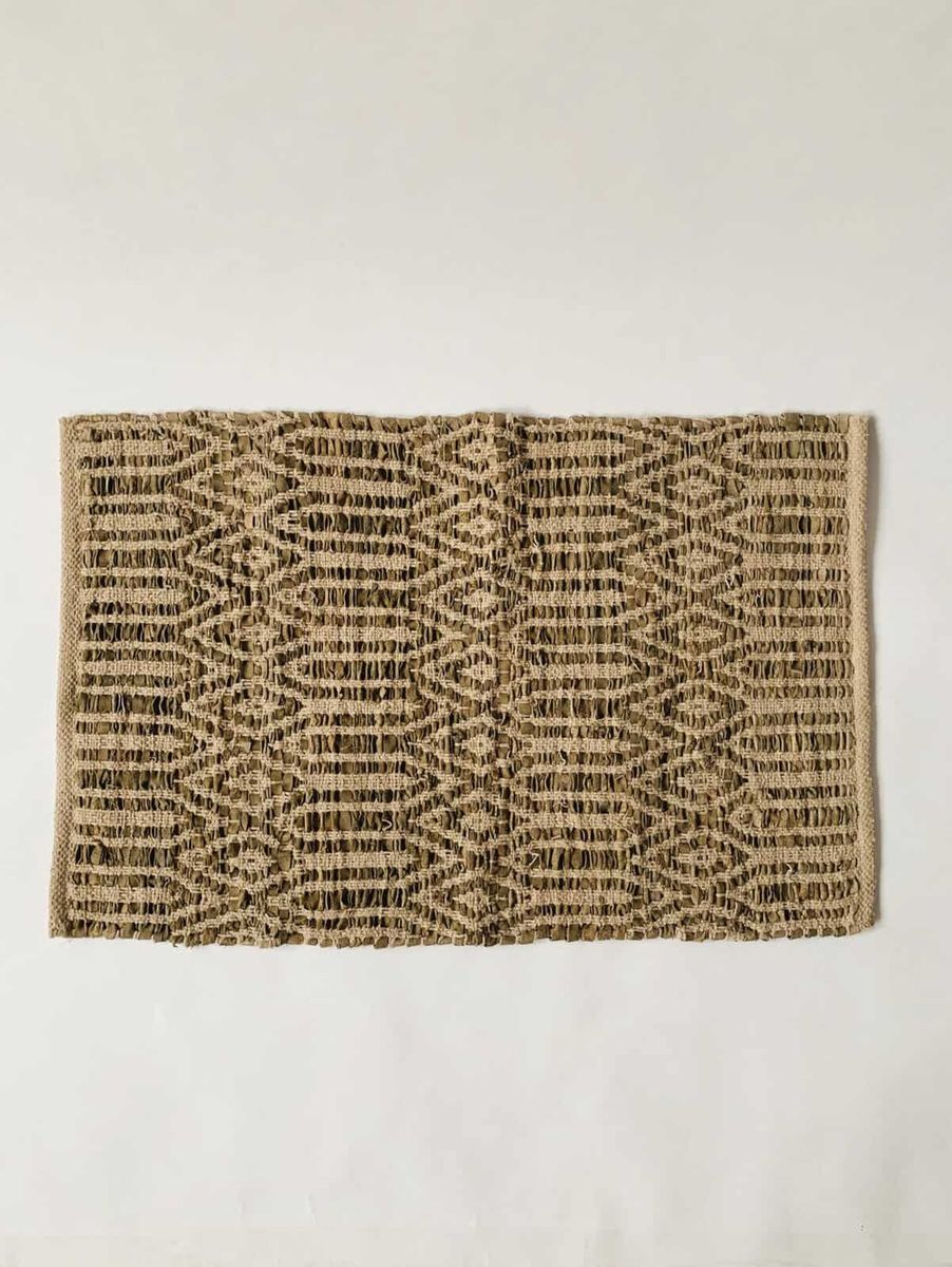 Dørmatte skinn 50×70 cm mønstret grønn/ Trend