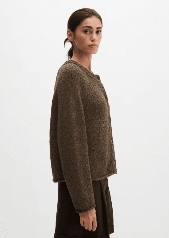 Marc O`Polo Cardigan oversized - Burnt Coffee Melange