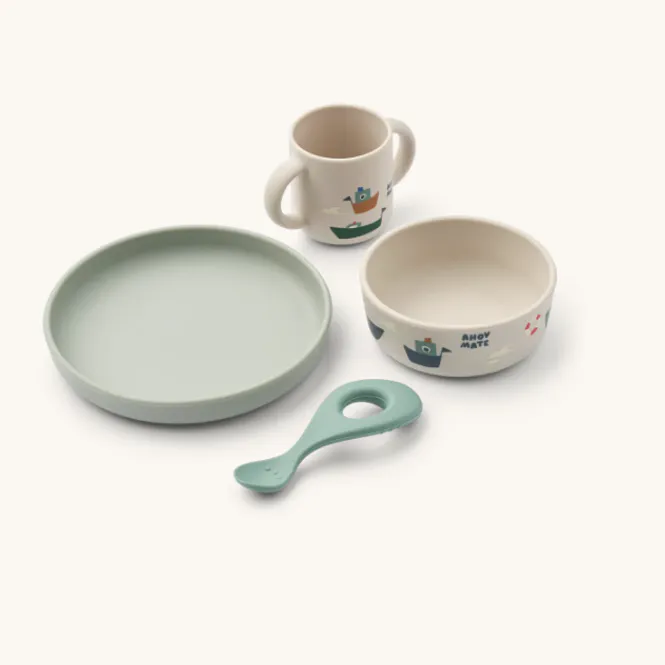 Hovedbilde Liewood Vivi Printed Tableware Set - Sailing / ...