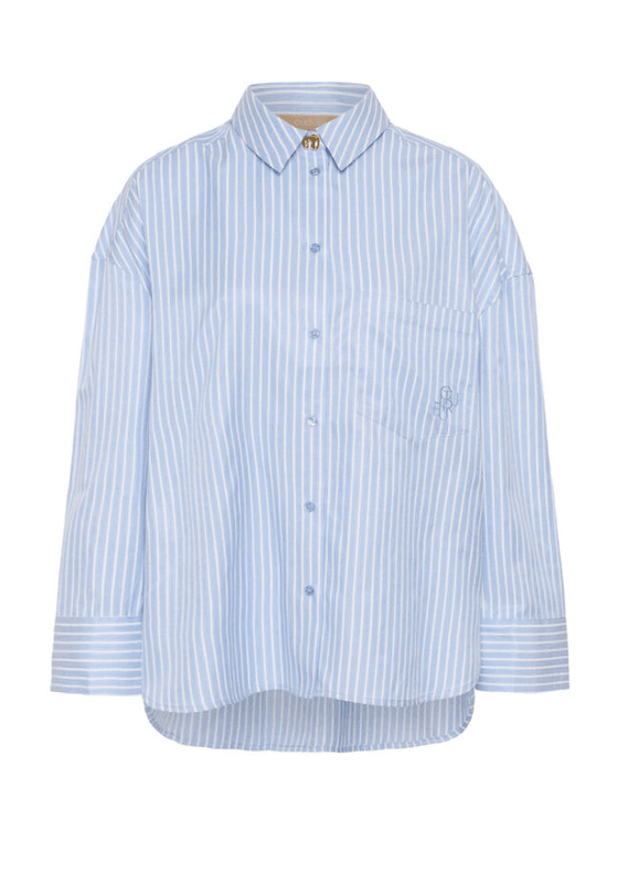 Culture CUmanga Oversize Shirt - Blue/White Stripe