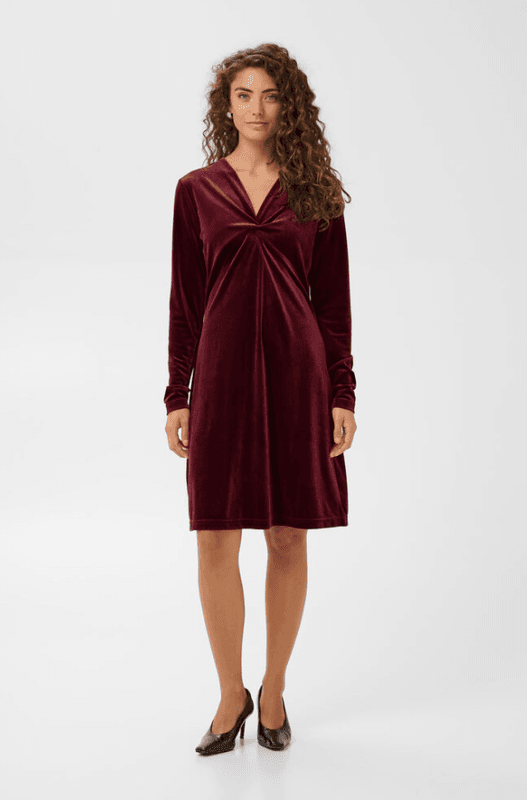Culture CUavra Zoe Dress - Zinfandel - Red