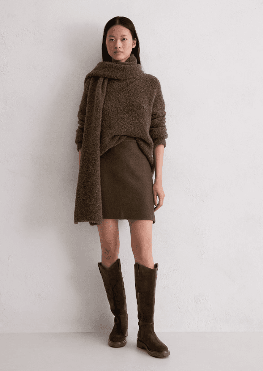 Mini skirt shaded brown/ Marc O`Polo