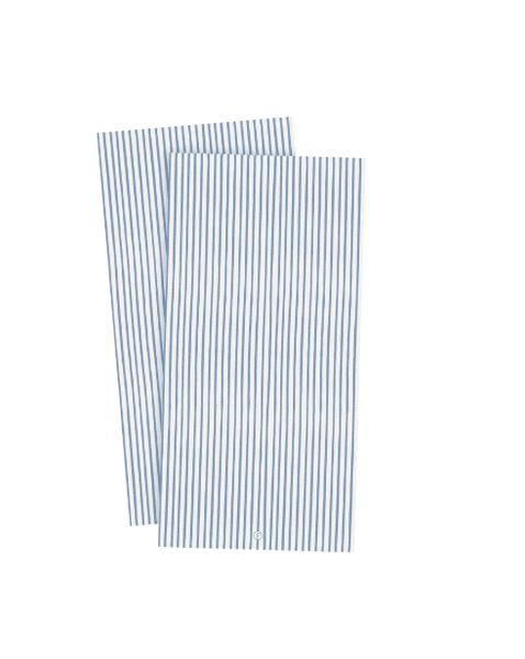 Hovedbilde Serviett 10x20 cm, stripete lys blå/hvit/ Ernst