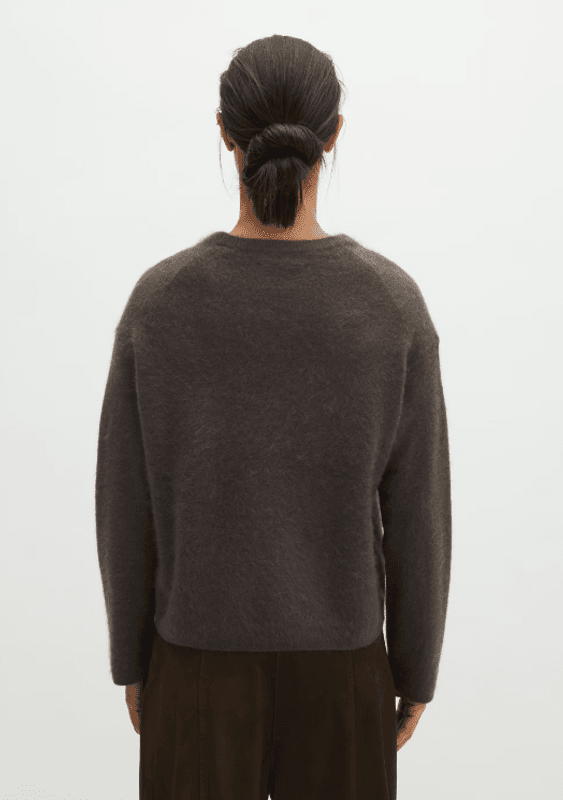 Marc O`Polo Cozy, loose-fitting sweater - Burnt Coffee