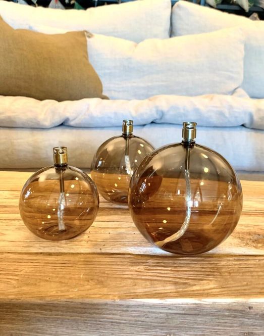 Hovedbilde Peri oljelampe champagne large round. Peri Design