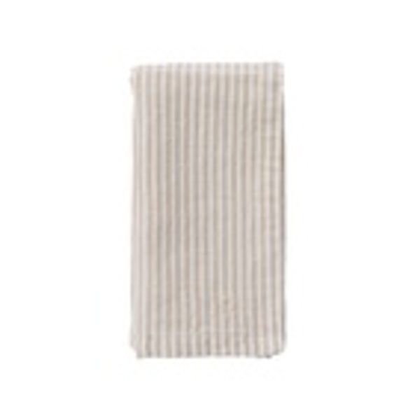 Hovedbilde Servett smalrand beige/vit/ Ernst