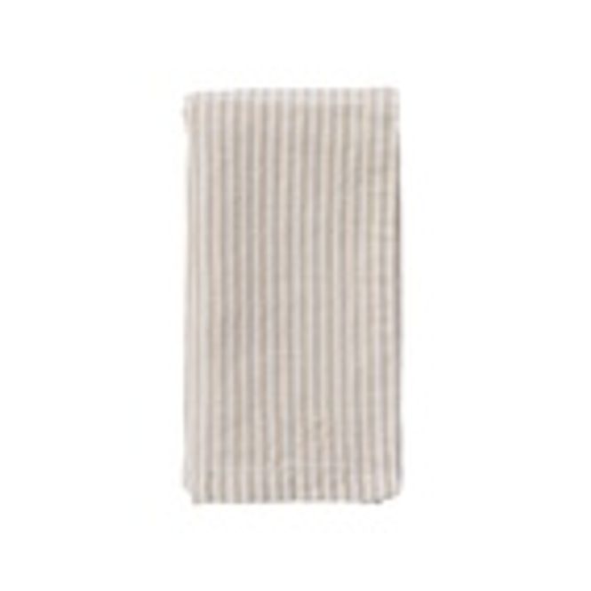 Hovedbilde Servett smalrand beige/vit/ Ernst