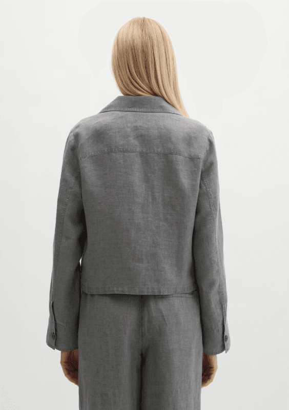 Mark O`Polo Linen jacket - Slate Grey Melange
