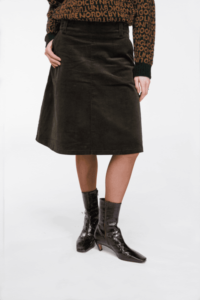 Hovedbilde Vibeke skjørt Dyp Skog. Woodling