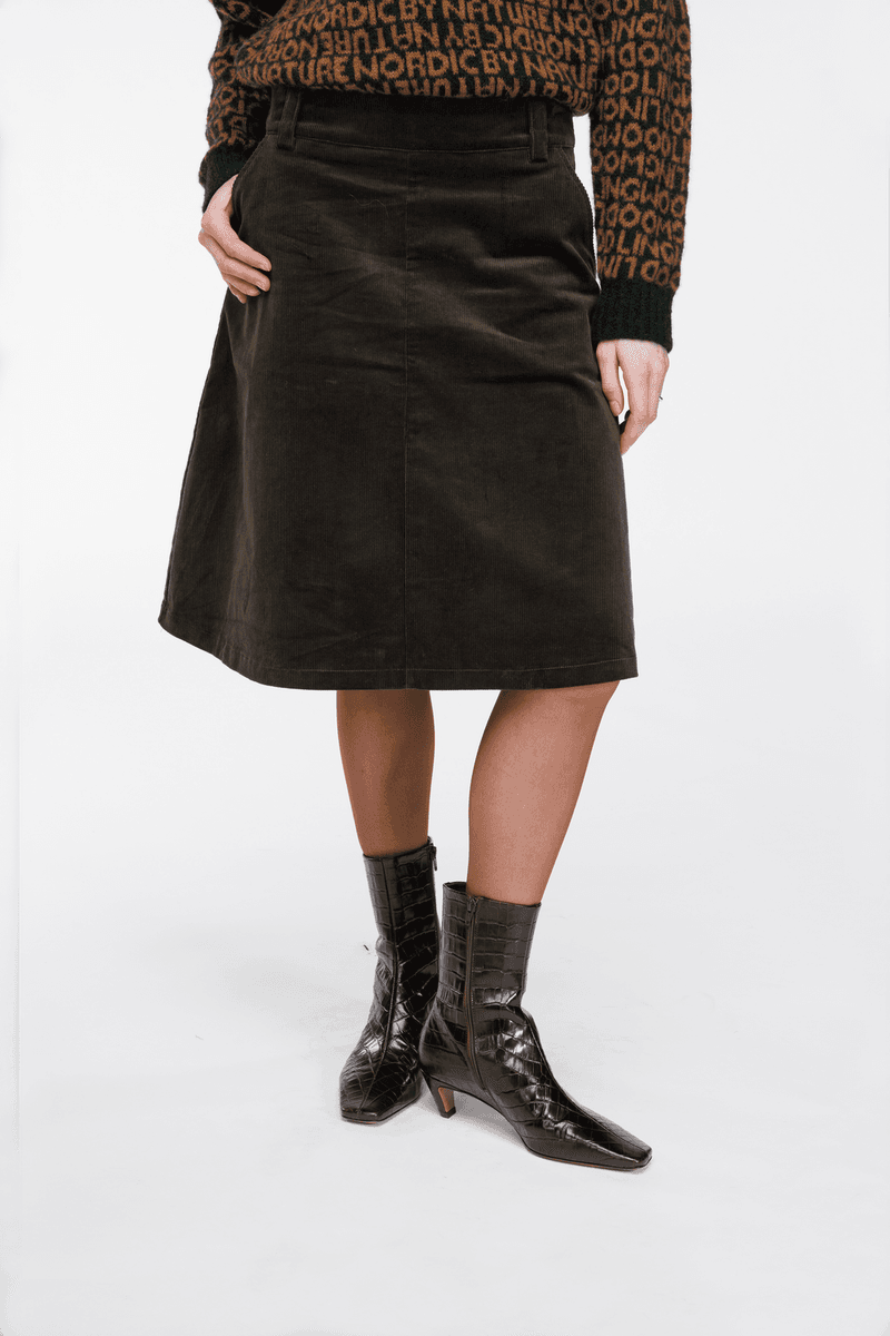 Vibeke skjørt Dyp Skog. Woodling