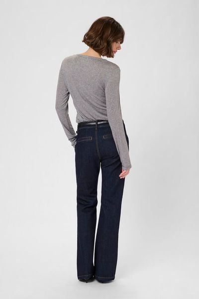 Hovedbilde CUalthea Wool LS ON Tshirt Mid Grey Melange/ ...