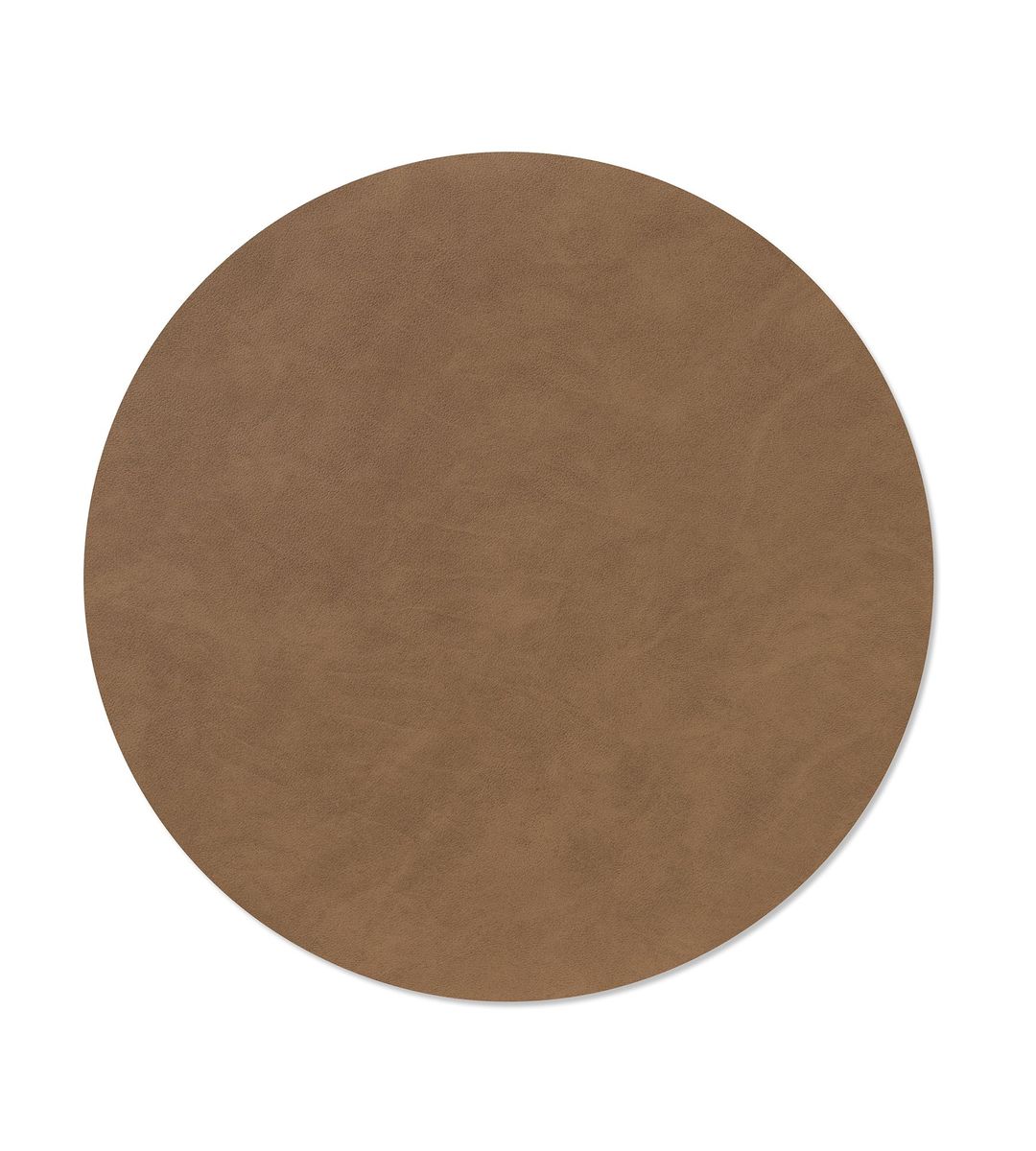Glass Mat Circle Nupo Brown. LIND DNA