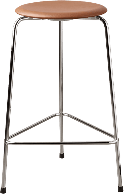 Hovedbilde High Dot™ Walnut leather & Chomed steel/ ...