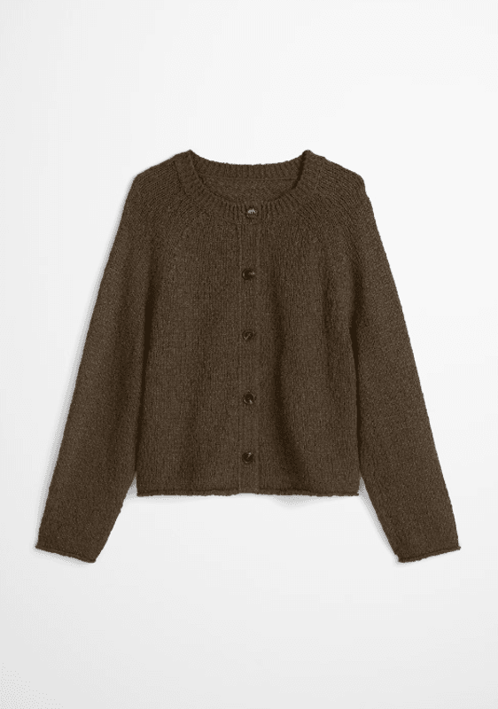 Marc O`Polo Cardigan oversized - Burnt Coffee Melange