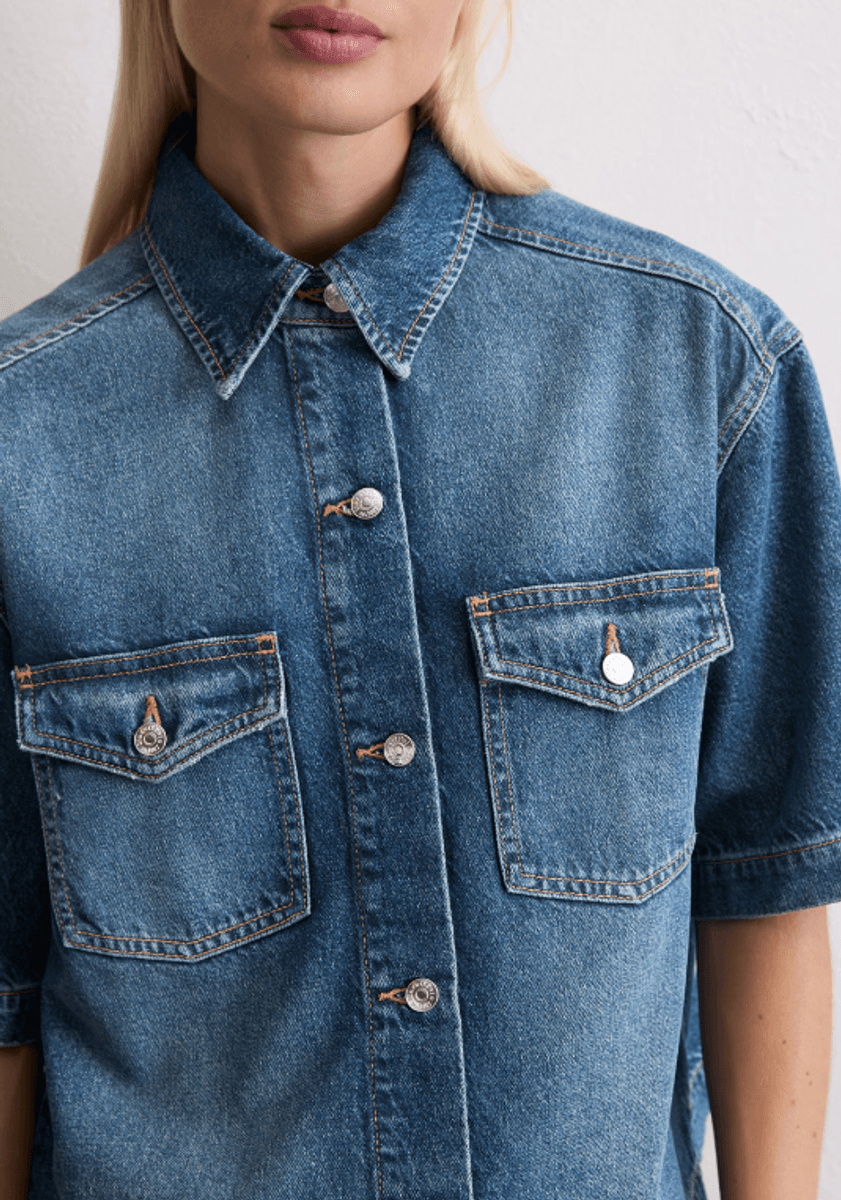 Relaxed fit denim overshirt/ Marc O'Polo