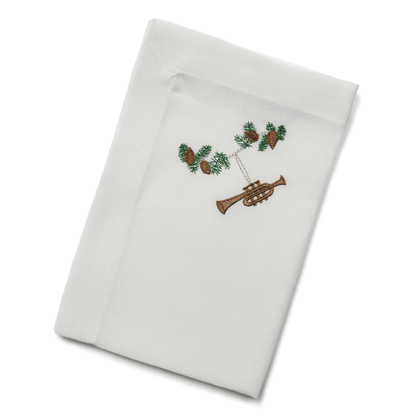 Hovedbilde Juleserviet med trompet/ Langkilde&søn