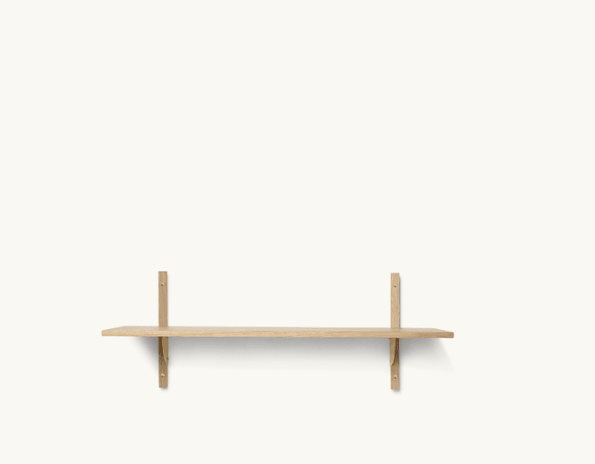Hovedbilde Sector Shelf Single/Wide - Oak/Brass/ Ferm Living