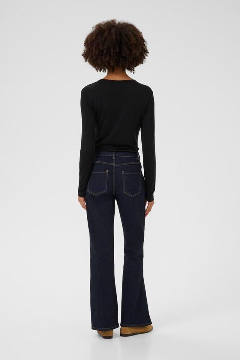 CUalthea Wool LS ON Tshirt Mid Black/ Culture