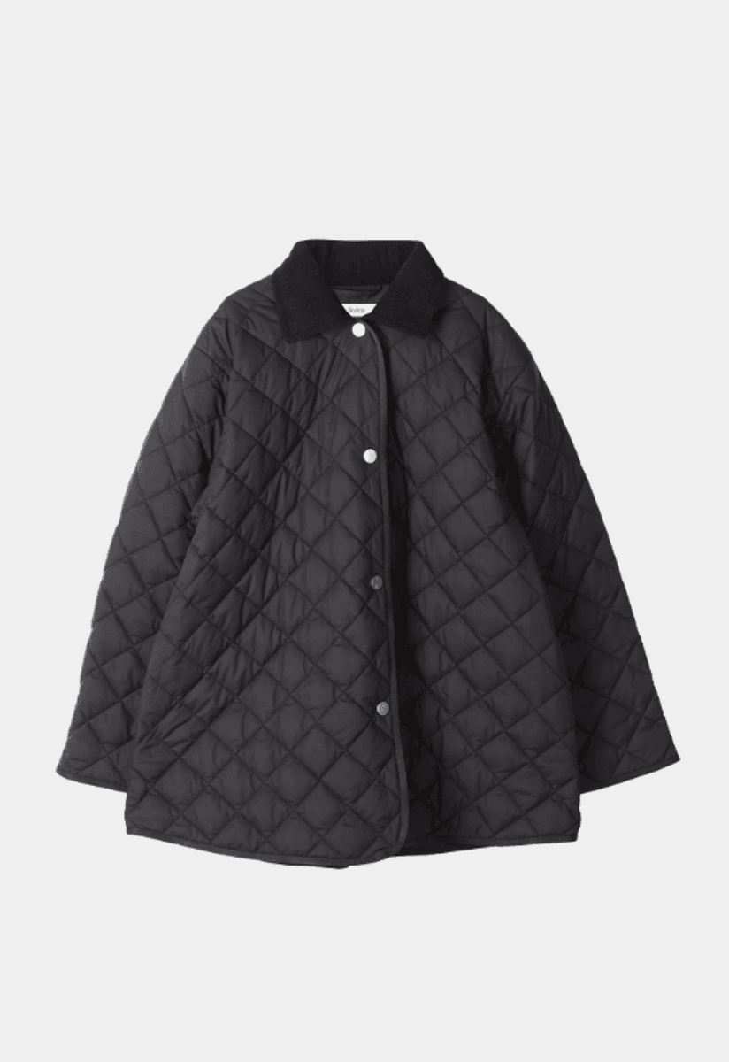 SABRIA QUILTED JACKET - BLACK/ Stylein