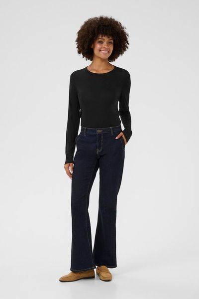 Hovedbilde CUalthea Wool LS ON Tshirt Mid Black/ Culture