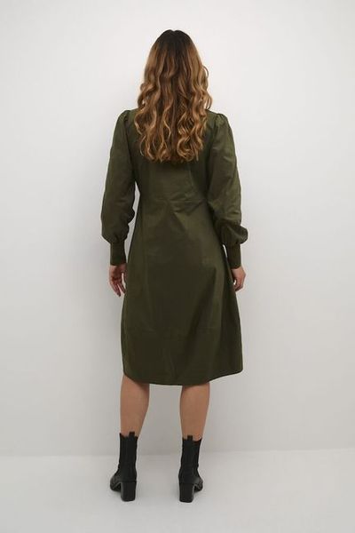 Hovedbilde CUantoinett Rib Dress Burnt Olive - Green  - Red/ ...