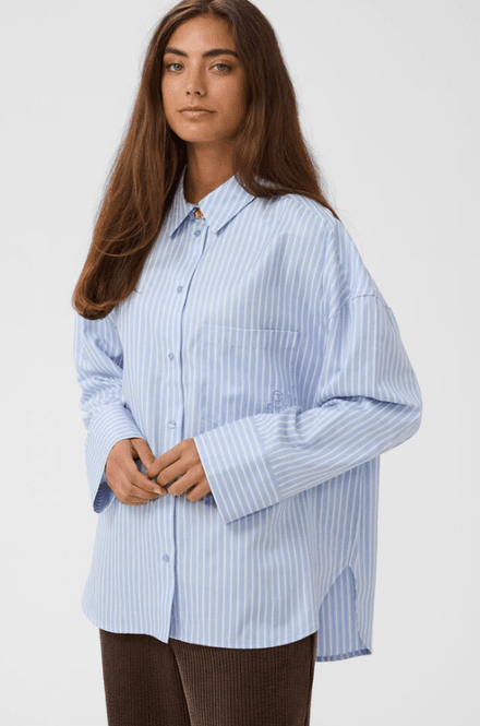 Hovedbilde Culture CUmanga Oversize Shirt - Blue/White ...