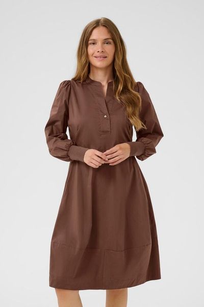 Hovedbilde CUantoinett Rib Dress Cappuccino - Brown/ Culture