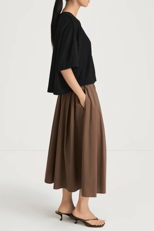 Stylein JORINA SKIRT - CACAO