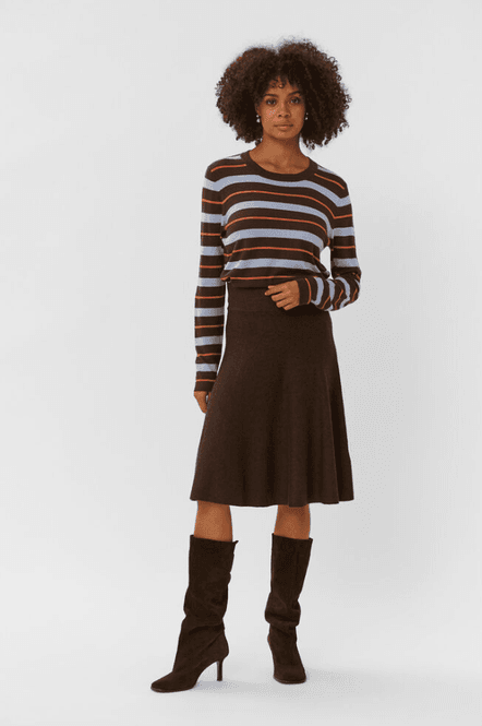 Hovedbilde Culture CUANNEMARIE SKIRT - Demitasse Melange - ...