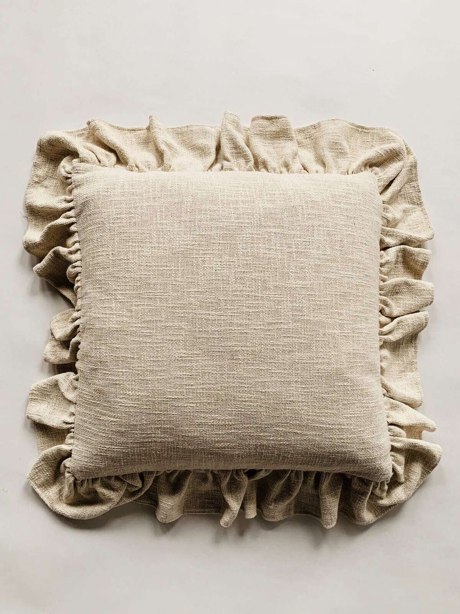 Putetrekk m kappe 50×50 cm creme/ Trend