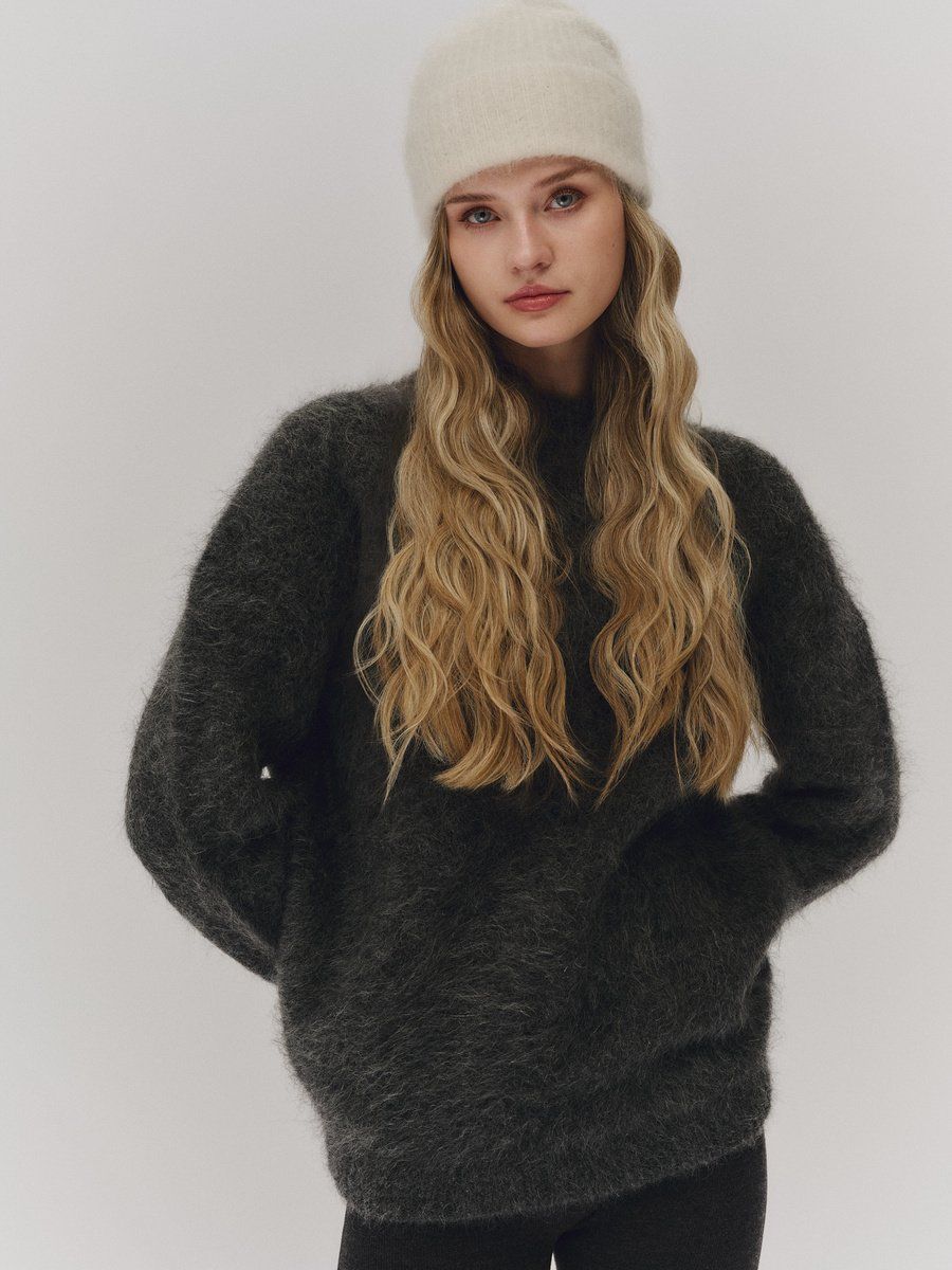 Helli Chunky Sweater Charcoal/ Ella&il