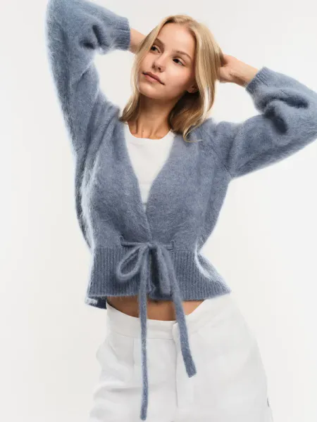 Hovedbilde Malin Chunky Cardigan blue/ Ella&il