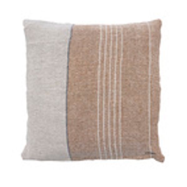 Hovedbilde Kuddfodral 50x50cm halvlinne kola/natur/ Ernst