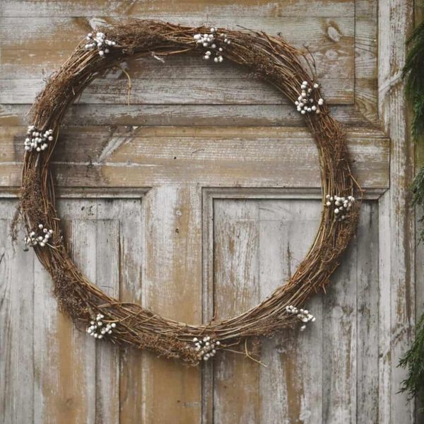 Hovedbilde Krans grener m hvite bær d 50cm. Trend Design