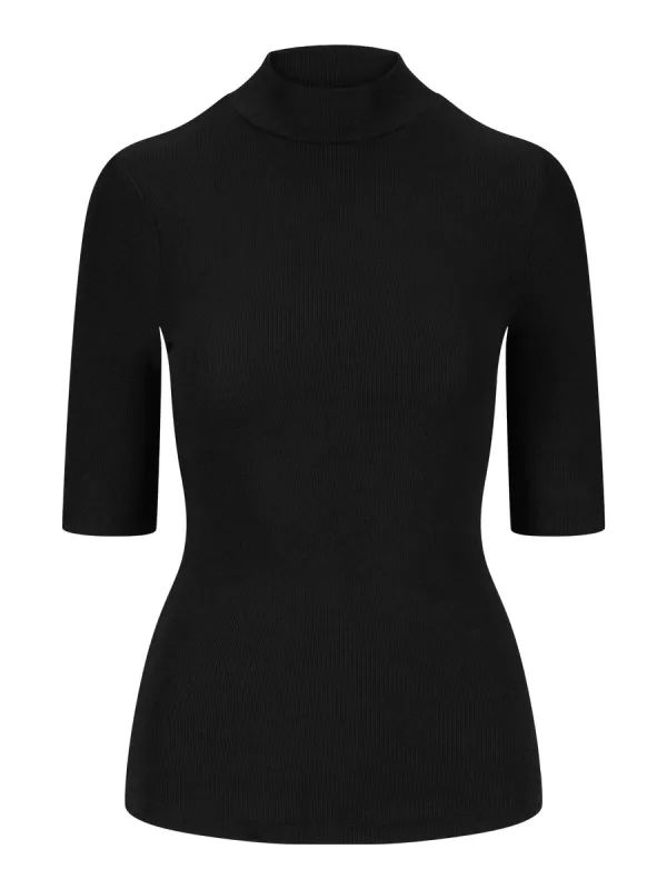 Helena rib tee black. Ella&il