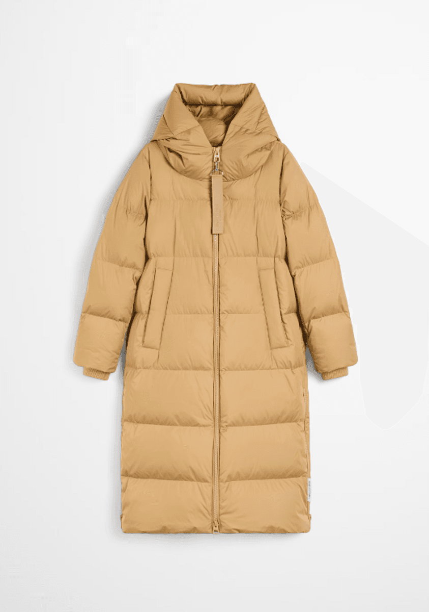 Puffer down hooded coat pure sand/ Marc O`polo