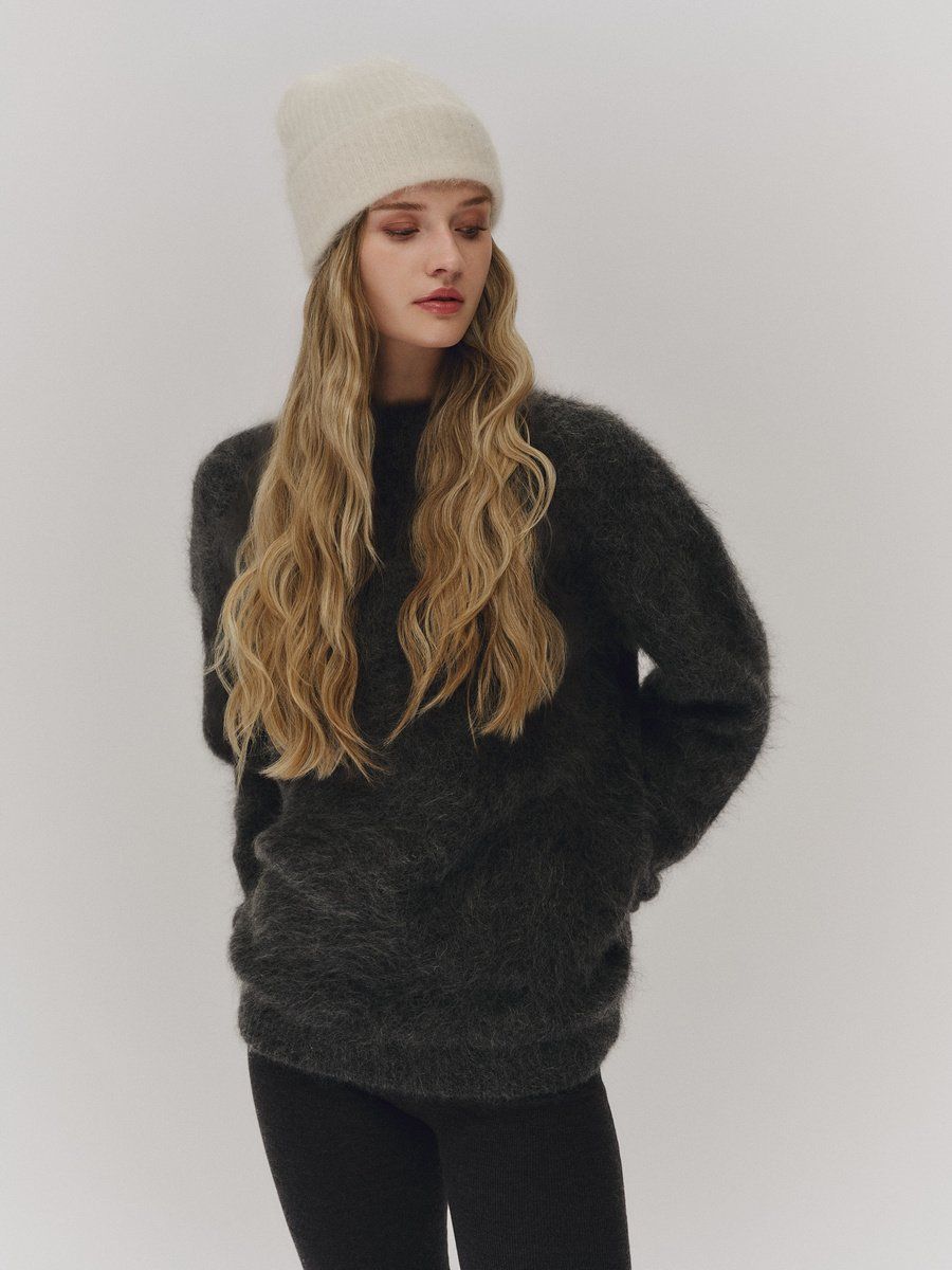 Helli Chunky Sweater Charcoal/ Ella&il