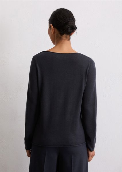 Hovedbilde Knitted sweater soft merino wool Deep night Blue/ ...