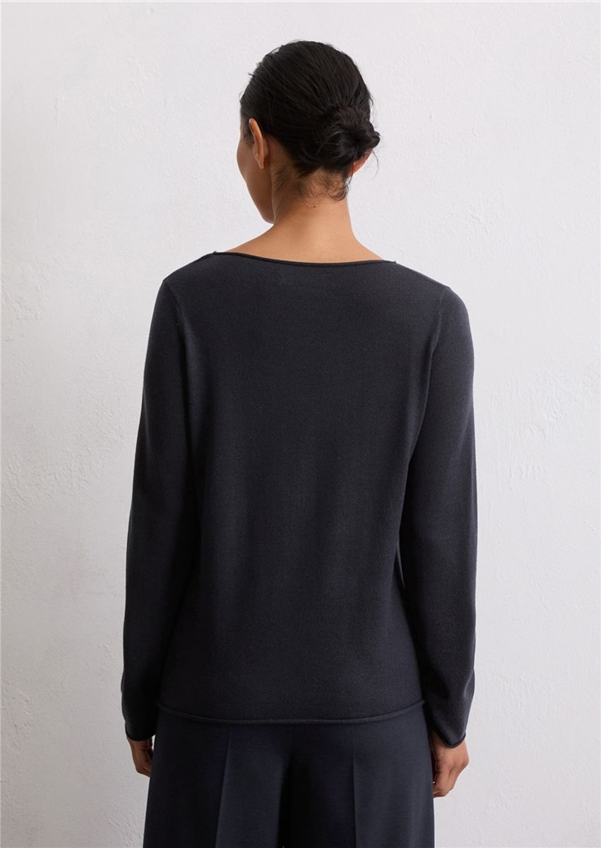 Knitted sweater soft merino wool Deep night Blue/ Marc O'Polo