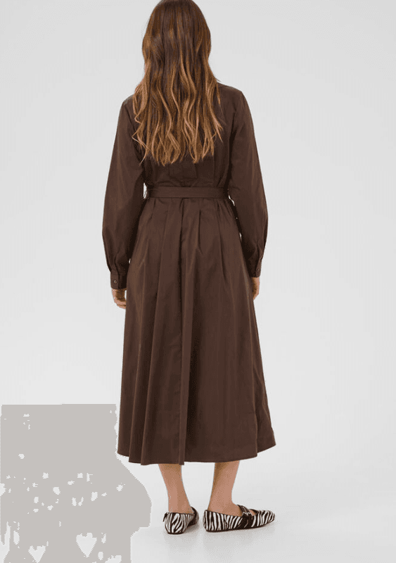 Culture CUelna Antoinett Dress - Coffee Bean