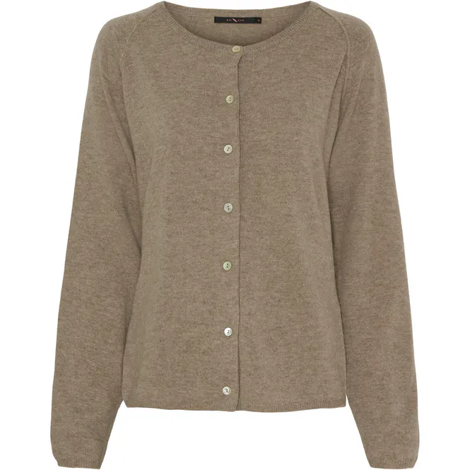 Hovedbilde  BTF EVA Cashmere Cardigan - Taupe Melange