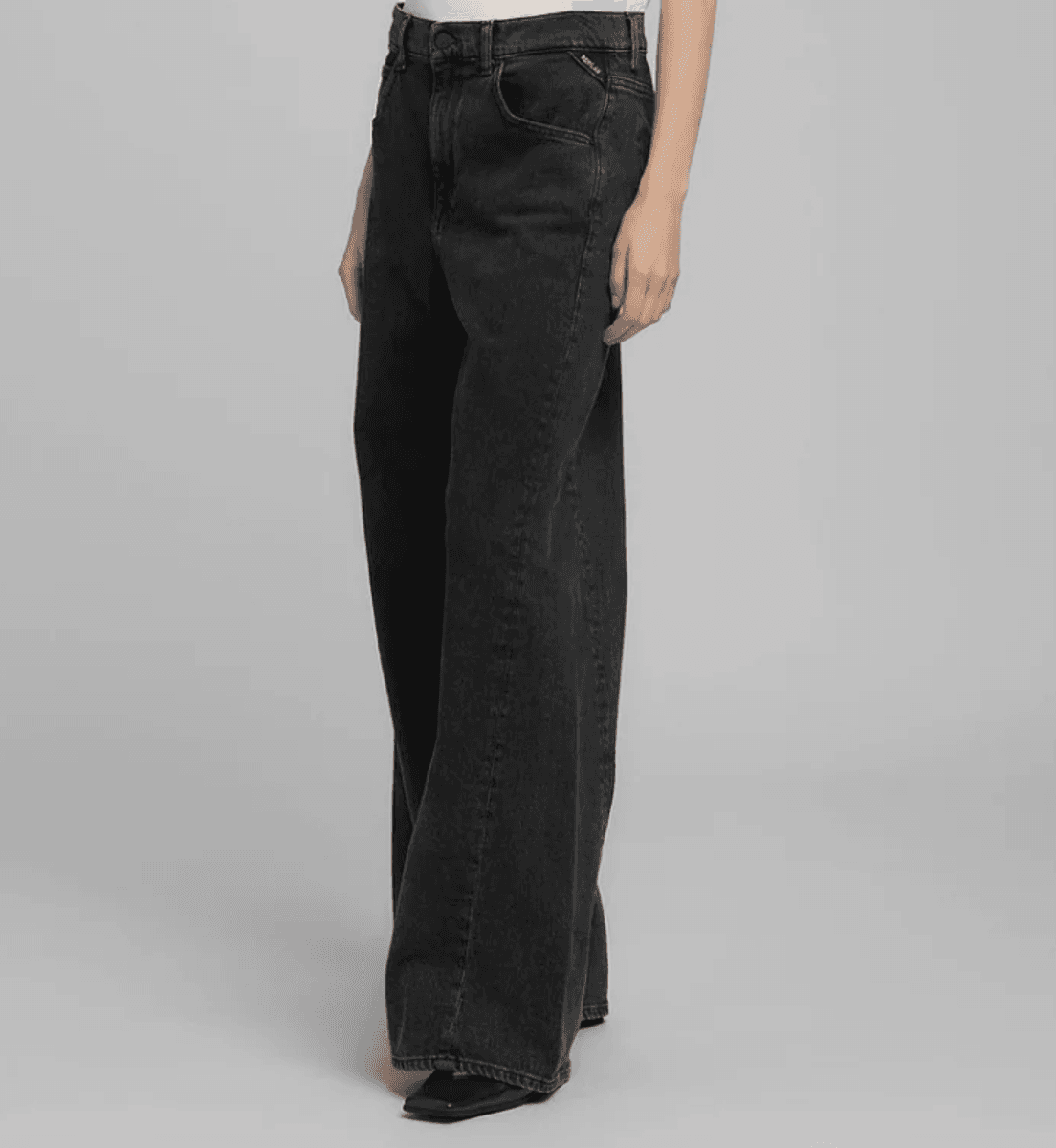 NARJA BAGGY-FIT JEANS Black/ Jeans