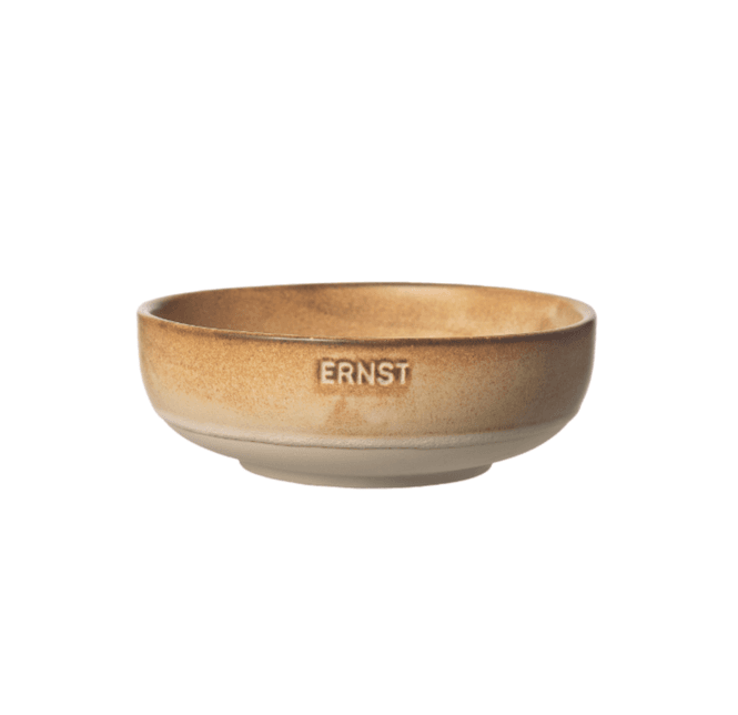 Hovedbilde Ernst Skål d14 h4,5 cm - brun natur botten