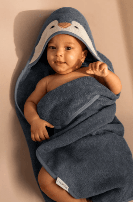 Hovedbilde Albert Hooded Baby Towel Oceanview mix/ Liewood