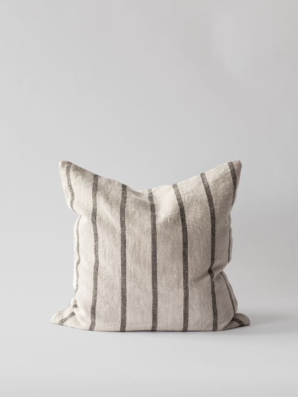 Melvin cushion cover - 50x50 Taupe stripe/ Tell Me More