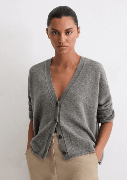 Hovedbilde Cardigan oversized warm granite melange/ Marc ...