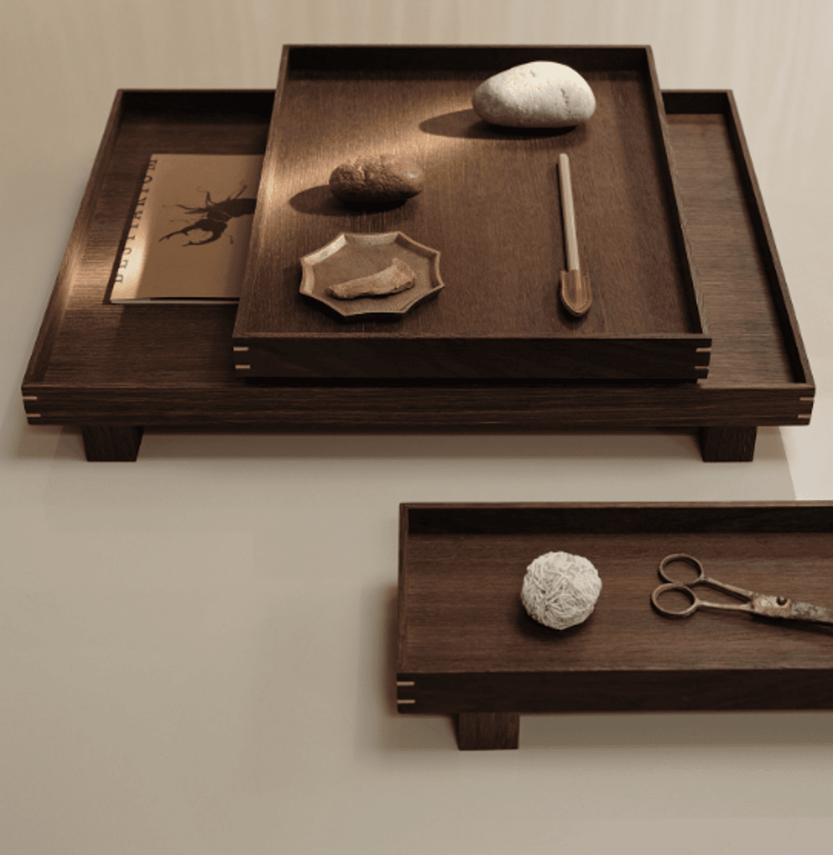 Bon Wooden Tray - Large - Smoked Oak/ Ferm Living